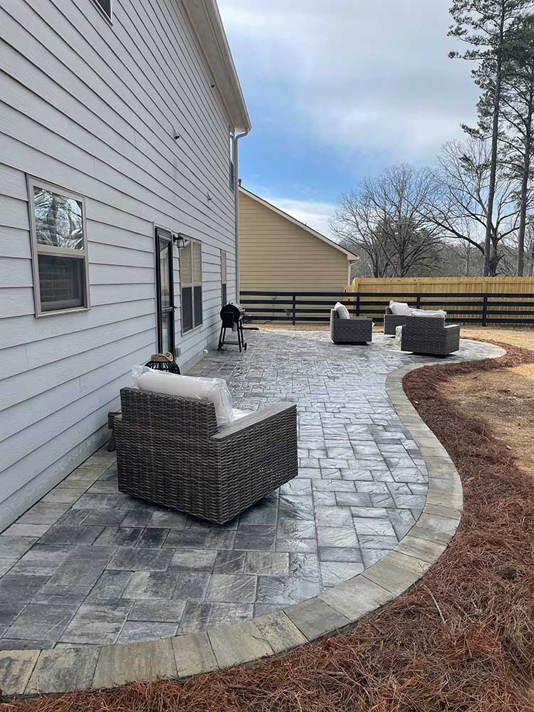 paver patio and firepit
